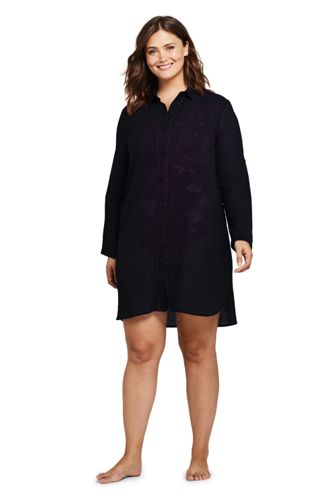 women's plus size swimwear cover up dress