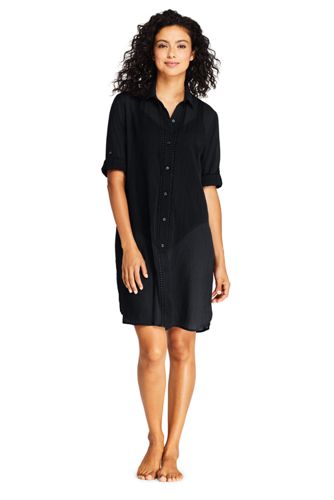 black button down shirt dress