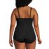 Women's Plus Size Long SlenderSuit Tummy Control Chlorine Resistant Skirted One Piece Swimsuit, Back