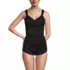 Women's SlenderSuit Tummy Control Chlorine Resistant Skirted One Piece Swimsuit, Front