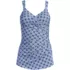 Women's SlenderSuit V-neck Skirted Low Leg One Piece, Front