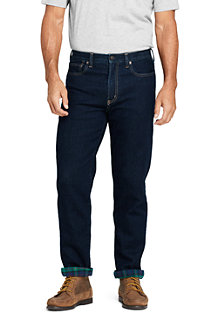 Men's Flannel-lined Jeans, Traditional Fit