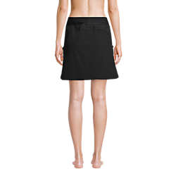 Women's Quick Dry Elastic Waist Active Board Skort Swim Skirt, Back