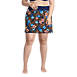 Women's Plus Size Quick Dry Elastic Waist Active Board Skort Swim Skirt, Front