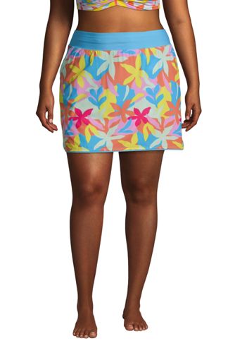 women's quick dry elastic waist active board skort swim skirt