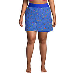 Women's Plus Size Quick Dry Elastic Waist Active Board Skort Swim Skirt |  Lands' End