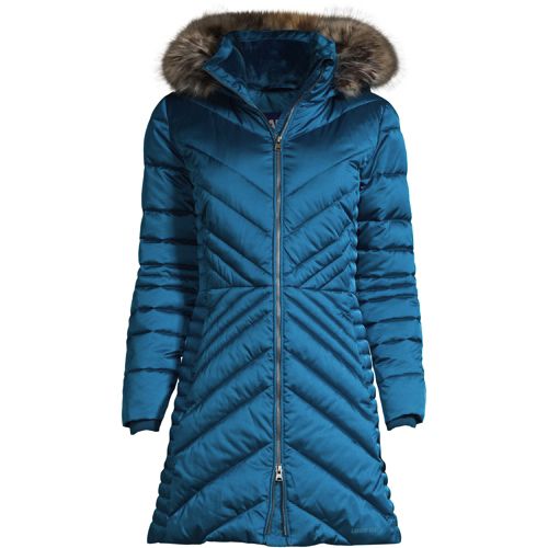 Lands end insulated plush lined hot sale winter coat