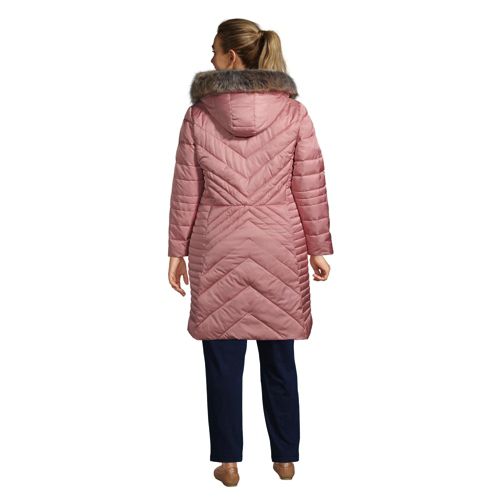 Women s ThermoPlume Fleece Lined Coat Lands End