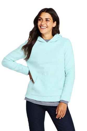 lands end fleece hoodie