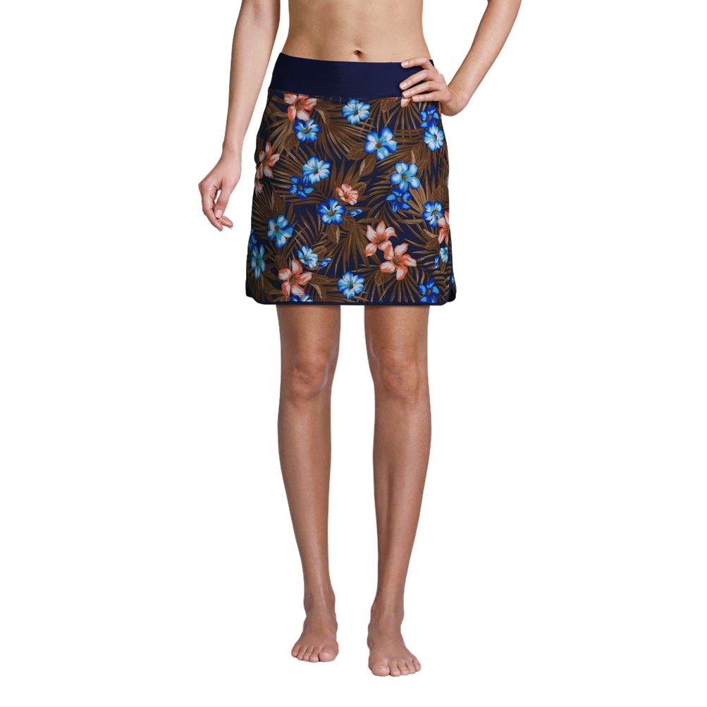 Lands' End Women's Petite 5 Quick Dry Elastic Waist Board Shorts