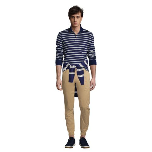 Polo Supima Strech à Rayures Coupe Classique, Homme Stature Standard image number 4