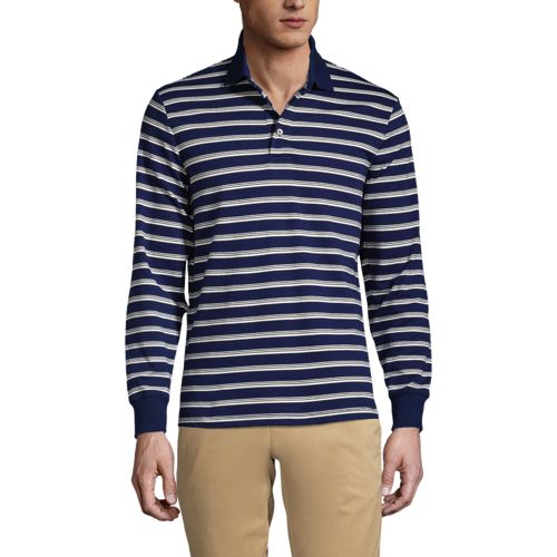 Men's Striped Stretch Supima Polo Shirt 