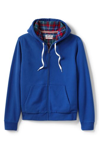 Men's Serious Sweats Hooded Zip Jacket, Flannel-lined