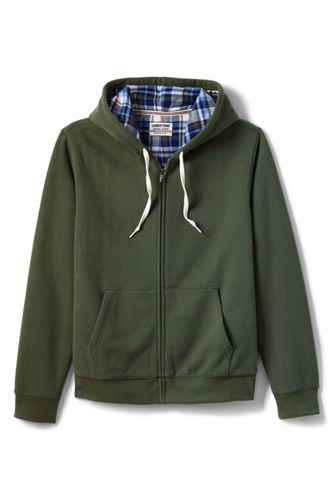 flannel lined hoodie