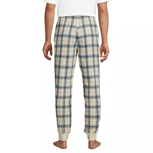 Men's Flannel Jogger Pajama Pants Lands' End