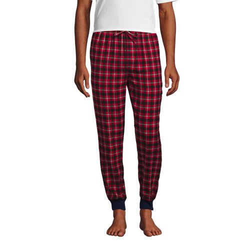 Men's Sleepwear Nautica Red Plaid Pajama Pants W/pockets Size: Medium