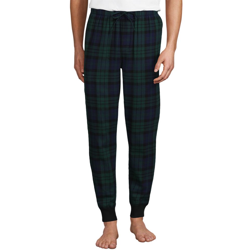 Men s Flannel Jogger Pajama Pants Lands End