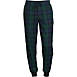 Men's Tall Flannel Jogger Pajama Pants, Front