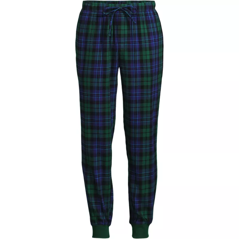 Men's Big and Tall Flannel Jogger Pajama Pants, Front