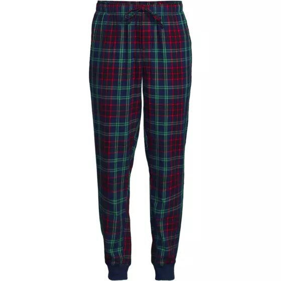 Men's Flannel Jogger Pajama Pants - primary