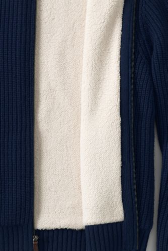 mens fleece lined cardigans uk