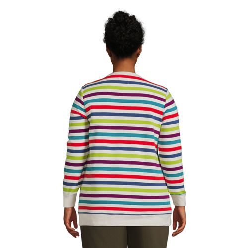 Lands' End Women's Plus Size Serious Sweats Raglan Sweatshirt - 2x