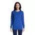 Women's Petite Serious Sweats Crewneck Long Sleeve Sweatshirt Tunic, Front