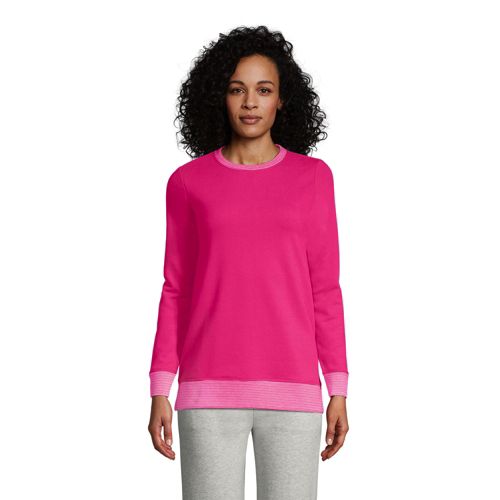 women's serious sweats crewneck long sleeve sweatshirt tunic