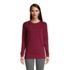 Women's Petite Serious Sweats Crewneck Long Sleeve Sweatshirt Tunic, Front