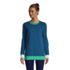 Women's Petite Serious Sweats Crewneck Long Sleeve Sweatshirt Tunic, Front