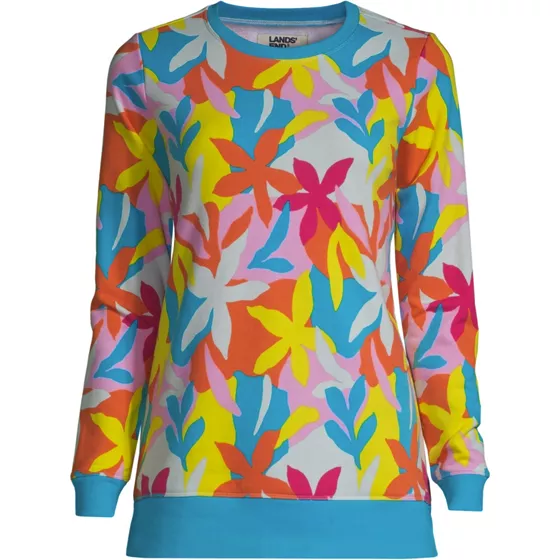 Women's Serious Sweats Crewneck Long Sleeve Sweatshirt Tunic - primary