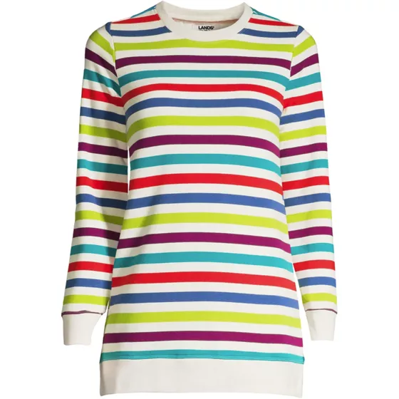 Women's Serious Sweats Crewneck Long Sleeve Sweatshirt Tunic - primary