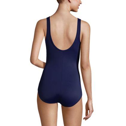 Women's Chlorine Resistant Soft Cup Tugless Sporty One Piece Swimsuit - image 1