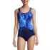 Women's Chlorine Resistant Soft Cup Tugless Sporty One Piece Swimsuit, Front