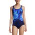 Women's Chlorine Resistant Soft Cup Tugless Sporty One Piece Swimsuit, Front