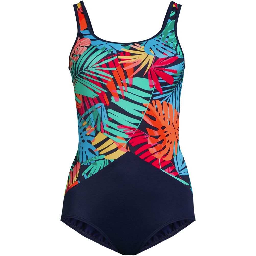 Women's Chlorine Resistant Soft Cup Tugless Sporty One Piece