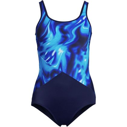 Women's Chlorine Resistant Soft Cup Tugless Sporty One Piece Swimsuit - primary