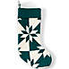 Patchwork Personalized Christmas Stocking, Front