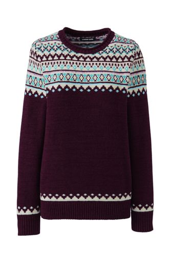 plus size fair isle sweater