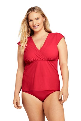 plus size scalloped bathing suit