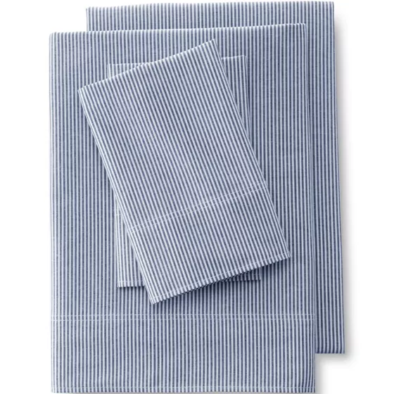Cotton Oxford Stripe Bed Sheets - primary