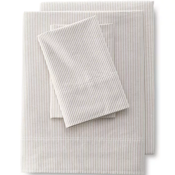Cotton Oxford Stripe Bed Sheets - primary