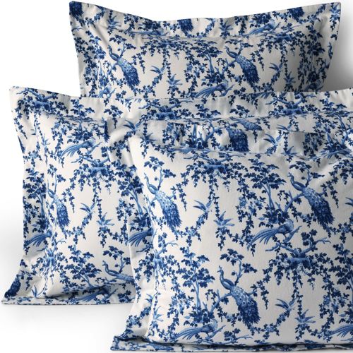 Luxe Supima Cotton Flannel Printed Pillow Sham - 6oz