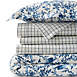 Luxe Supima Cotton Flannel Printed Duvet Bed Cover - 6oz, Front