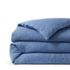 Garment Washed Flax Linen Chambray Breathable Duvet Bed Cover, alternative image