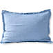 Garment Washed Flax Linen Chambray Breathable Pillow Sham, alternative image