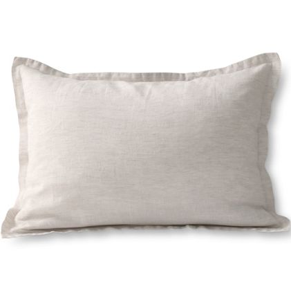 Garment Washed Flax Linen Chambray Breathable Duvet Bed Cover - image 1