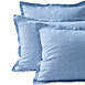 Garment Washed Flax Linen Chambray Breathable Pillow Sham, Front