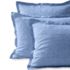 Garment Washed Flax Linen Chambray Breathable Pillow Sham, Front