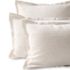 Garment Washed Flax Linen Chambray Breathable Pillow Sham, Front